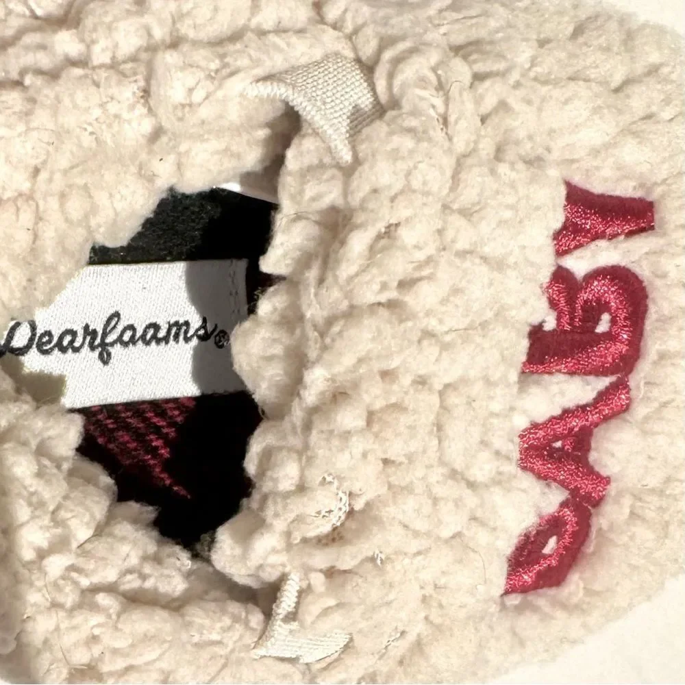Dearfoams Baby Bear Faux Shearling Slippers